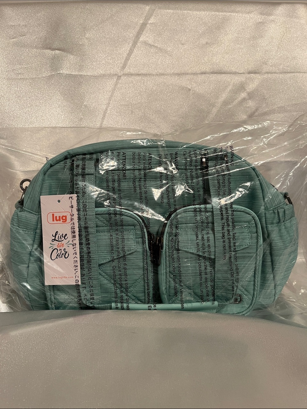 LUG - ** Newest Version ** - Jumper 3 Carry-All Tote in Brushed Aquamarine - Picture 6 of 7